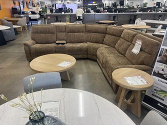 New 3 Reclining Power Sectional. Multiple Colors Fabric. 123x110x40H. Free Delivery!