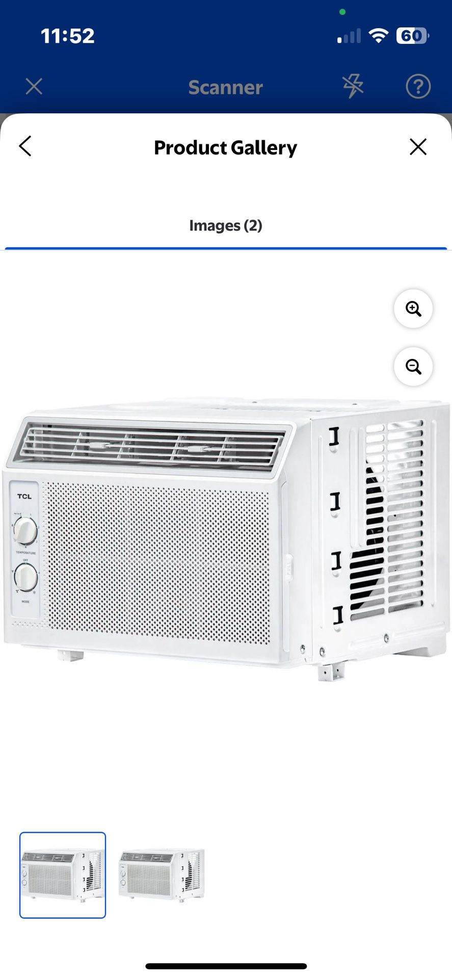 TCL 5,000 BTU Window AC, Mechanical, 115V, R32