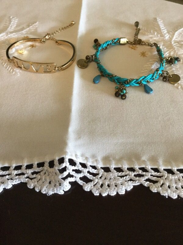 Fashion Jewelry / LOVE bracelet & Blue Charms bracelet 💙