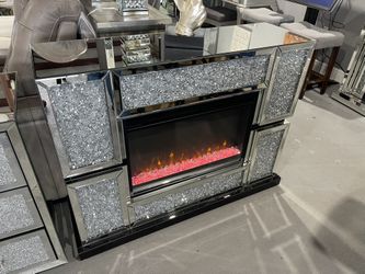 Modern Glam Fireplace