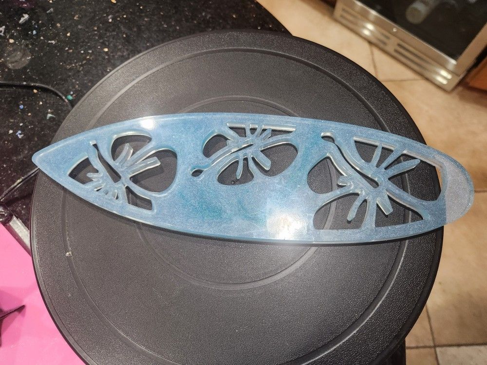 11.5 in blue surfboard with flowers, other variations available