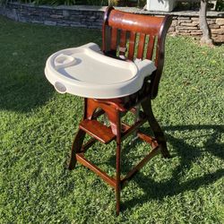 Carter’s Cherry Wood Colored High Chair