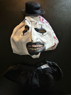 New With Tags Terrifier Costume with Mask Size L