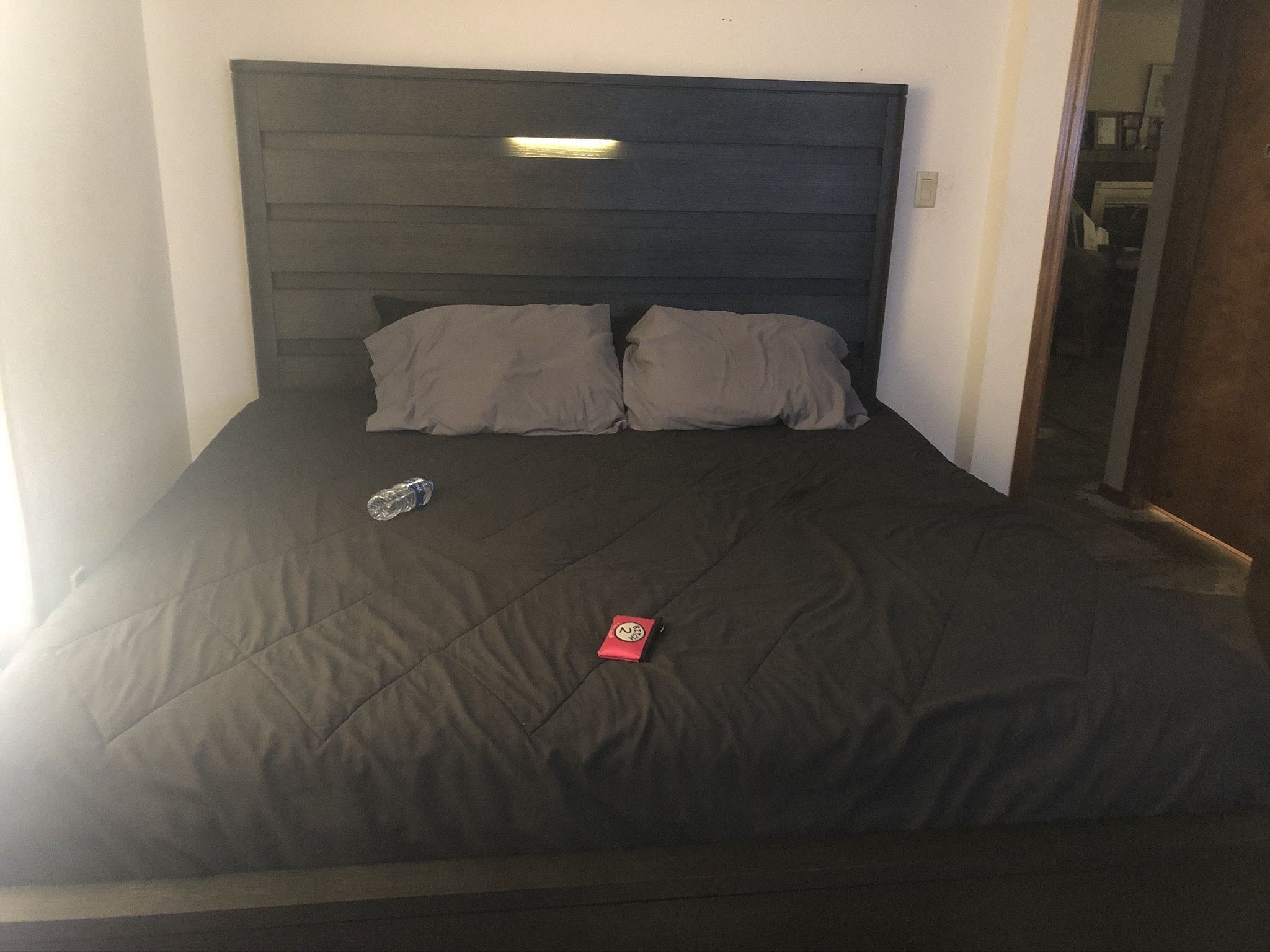King Size Bed Frame With Light And Matching Dresser