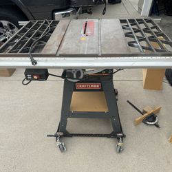 Craftsman Table Saw And Table Top 