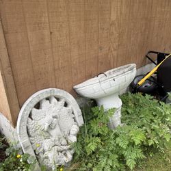 Cherub Cement Fountain