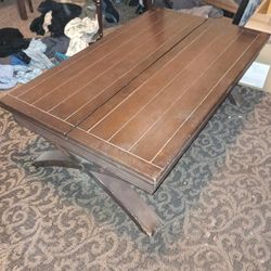 Coffee Table Rustic. Super Cool. Opens Up On Rails. Not Perfect But Still Nice. I Need It Gone ThanksThanks