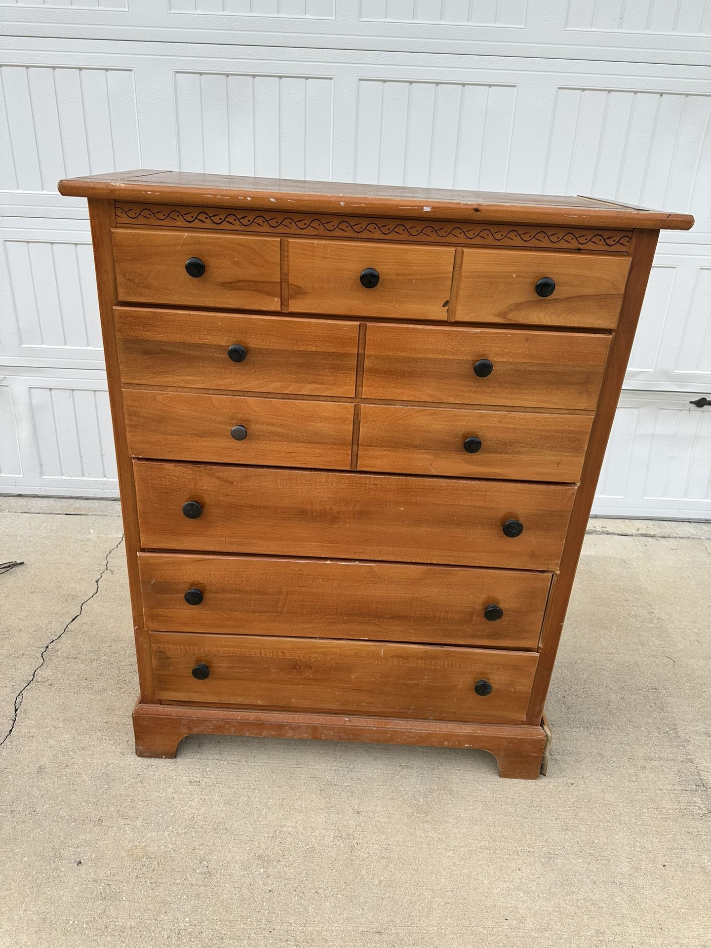 Solid Wood 6 Drawers Dresser