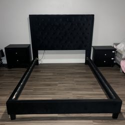 Bed Frame & Side Tables 