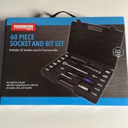 60 Piece Socket And Bit Set