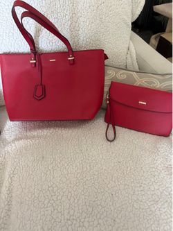 Lovevook  red purse also red hand purse to go inside for makeup made by Lovevook ( just throwing in with great designer purse)