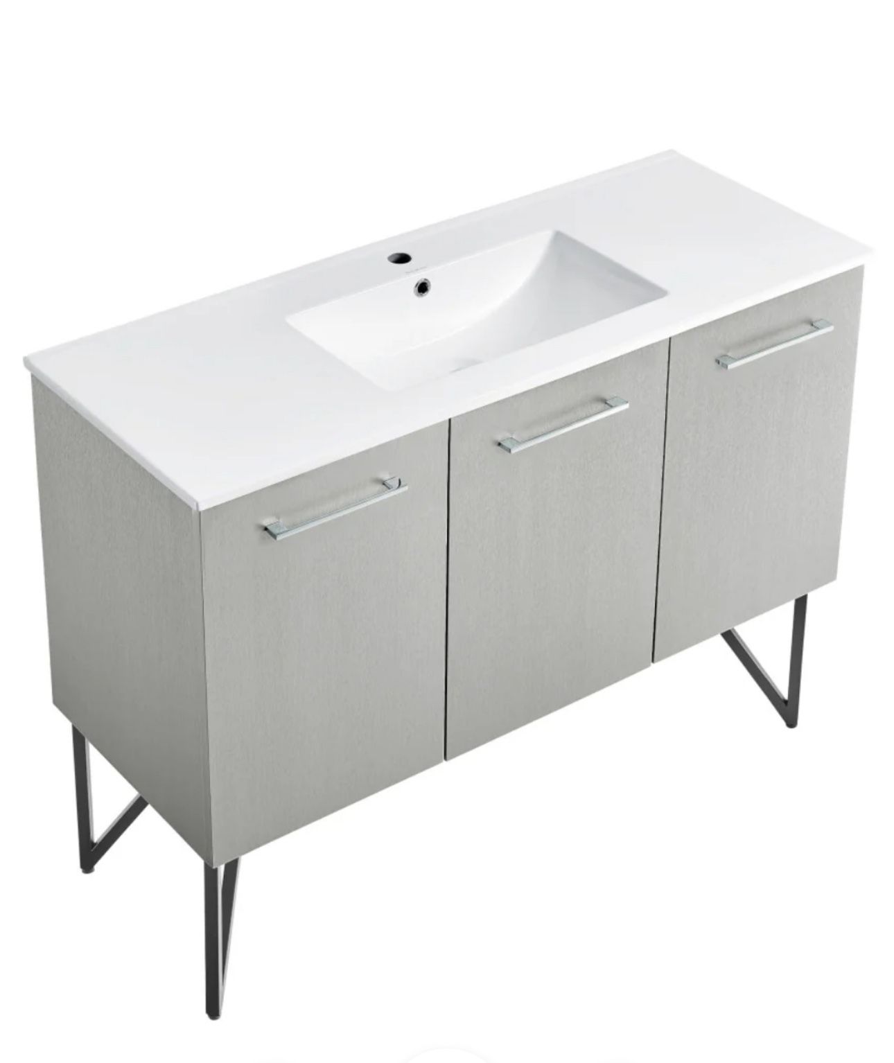 48” Bathroom Vanity With Ceramic Countertop
