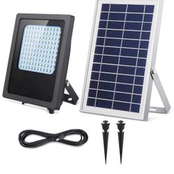 120LED Weatherproof Auto ON/Off Solar Powered Security Lights Outdoor/Indoor Solar Shed Lights for House Porch Pool Patio Sign Barn Garage Driveway