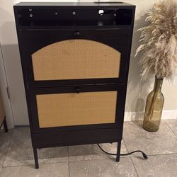 Rattan Shoe cabinet