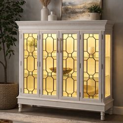Elegant Lighted Display Cabinet – Statement Piece