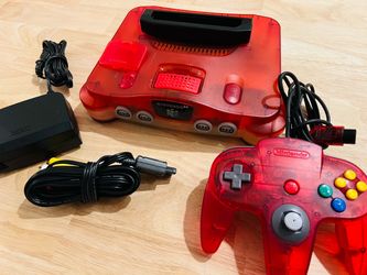 🍉 NINTENDO 64 FUNTASTIC WATERMELON RED CONSOLE EXPANSION PACK + REGION FREE! 🍉