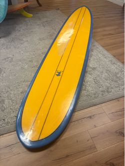 9’6” Kevin Connelly Pintail Noserider Longboard Surfboard