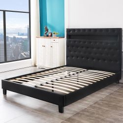 Queen Size Beds with LED Lights ⚜️ Estructuras de Camas Queen con Luces LED 