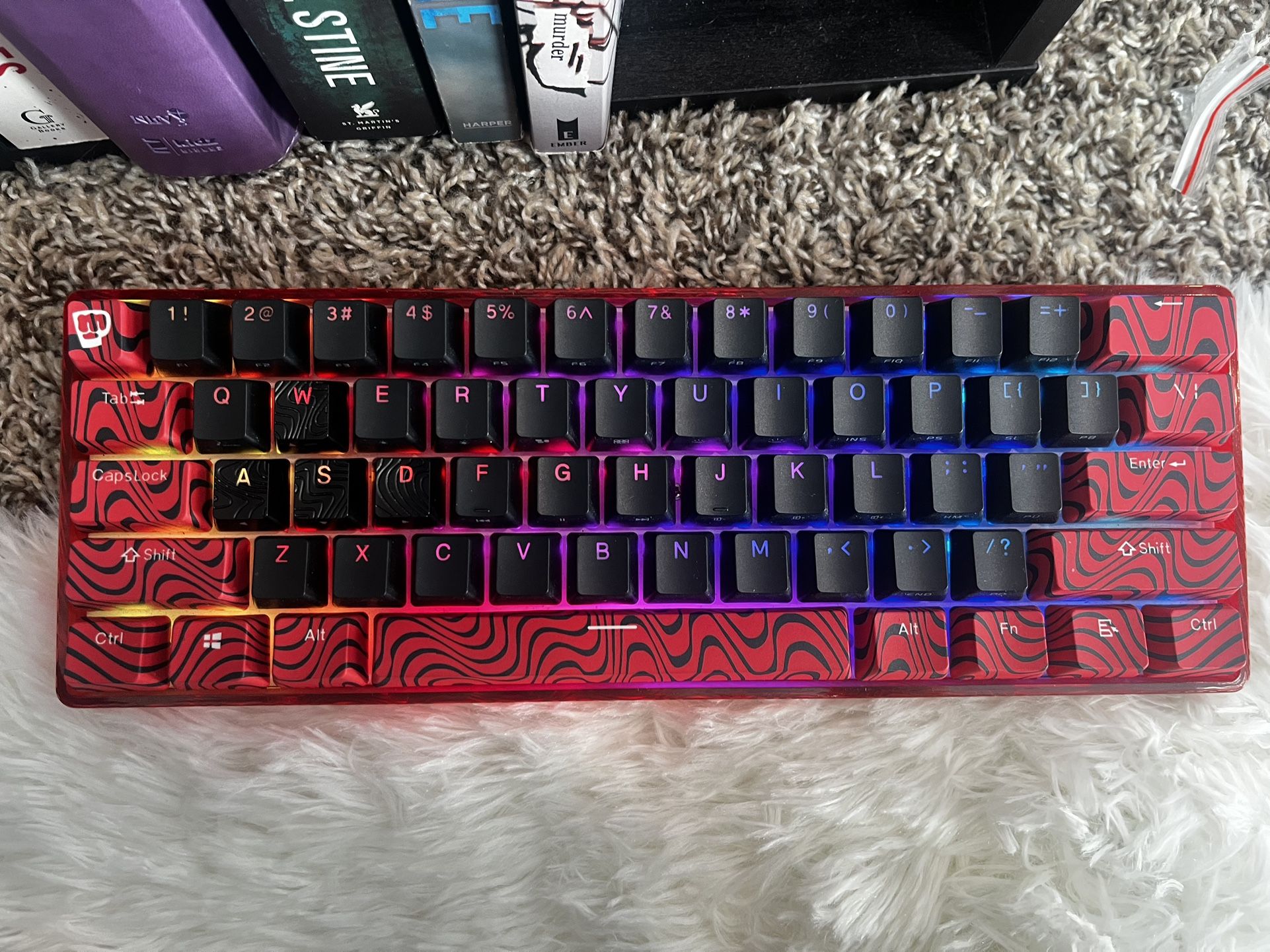 Pewdiepie Keyboard w XL Led Mousepad