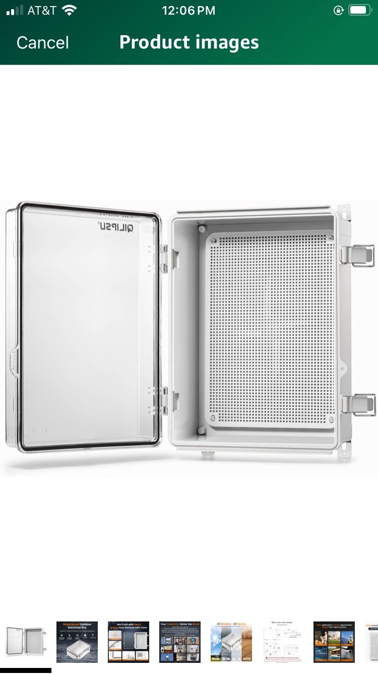 Outdoor WiFi Enclosure, 14.6"x10.6"x5.9" Waterproof Electrical Junction Box