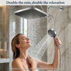 Pick Up From Mount Juliet 37122..New Shower Head with Handheld Combo,13Inch Large Rectangular Rain Shower Head with  Handheld Spray Combo,