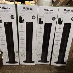 Holmes 40' Breeze Max Tower Oscillating Fan with Clean Breeze