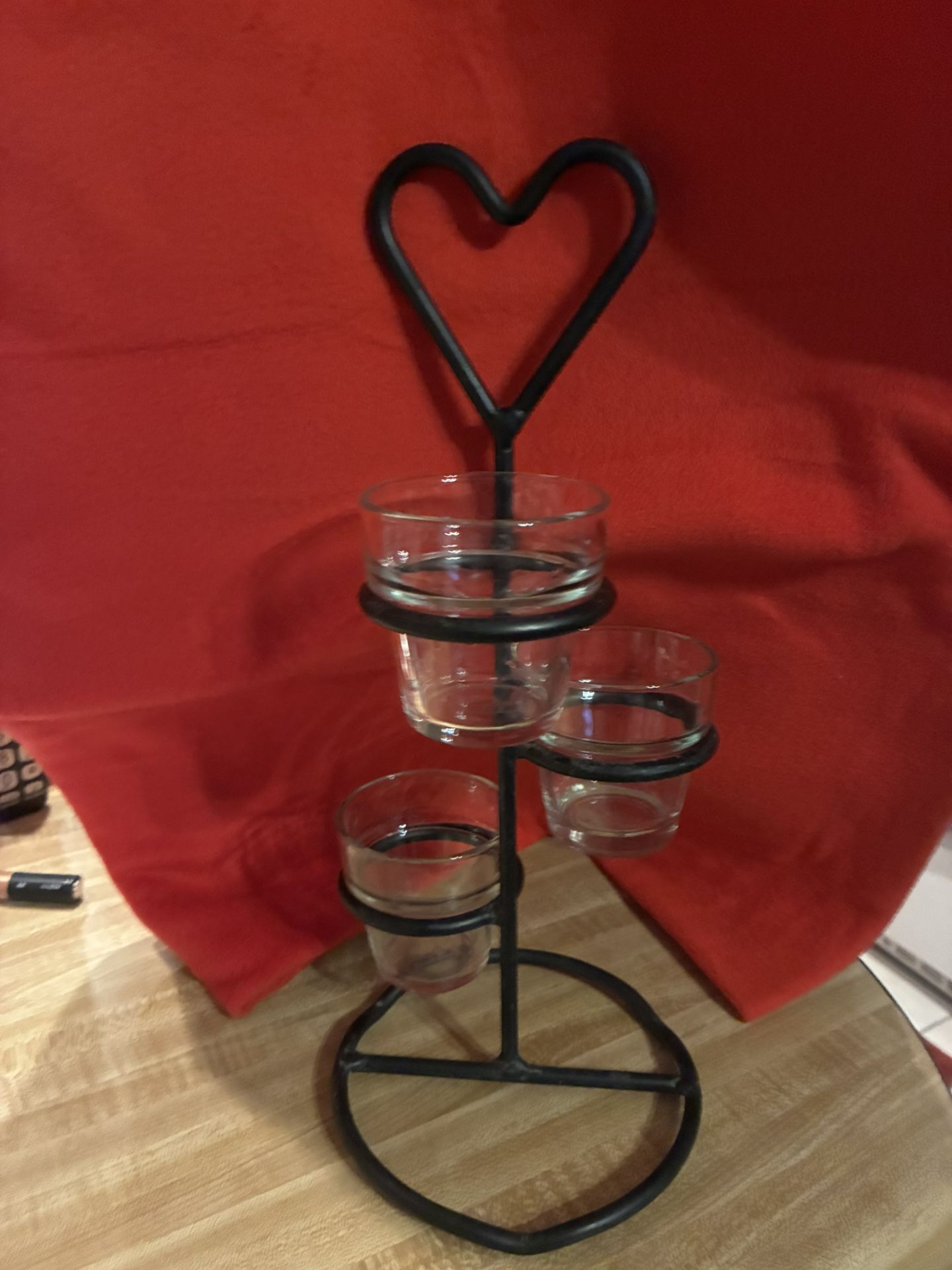Black Steel Votive Candle Holder