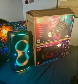 JBL Partybox Live 120 Portable Bluetooth Speaker ≠ Bass Boost, LED Lights, 160+ Watt, Wireless Microphone
