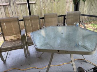 Free chairs and table