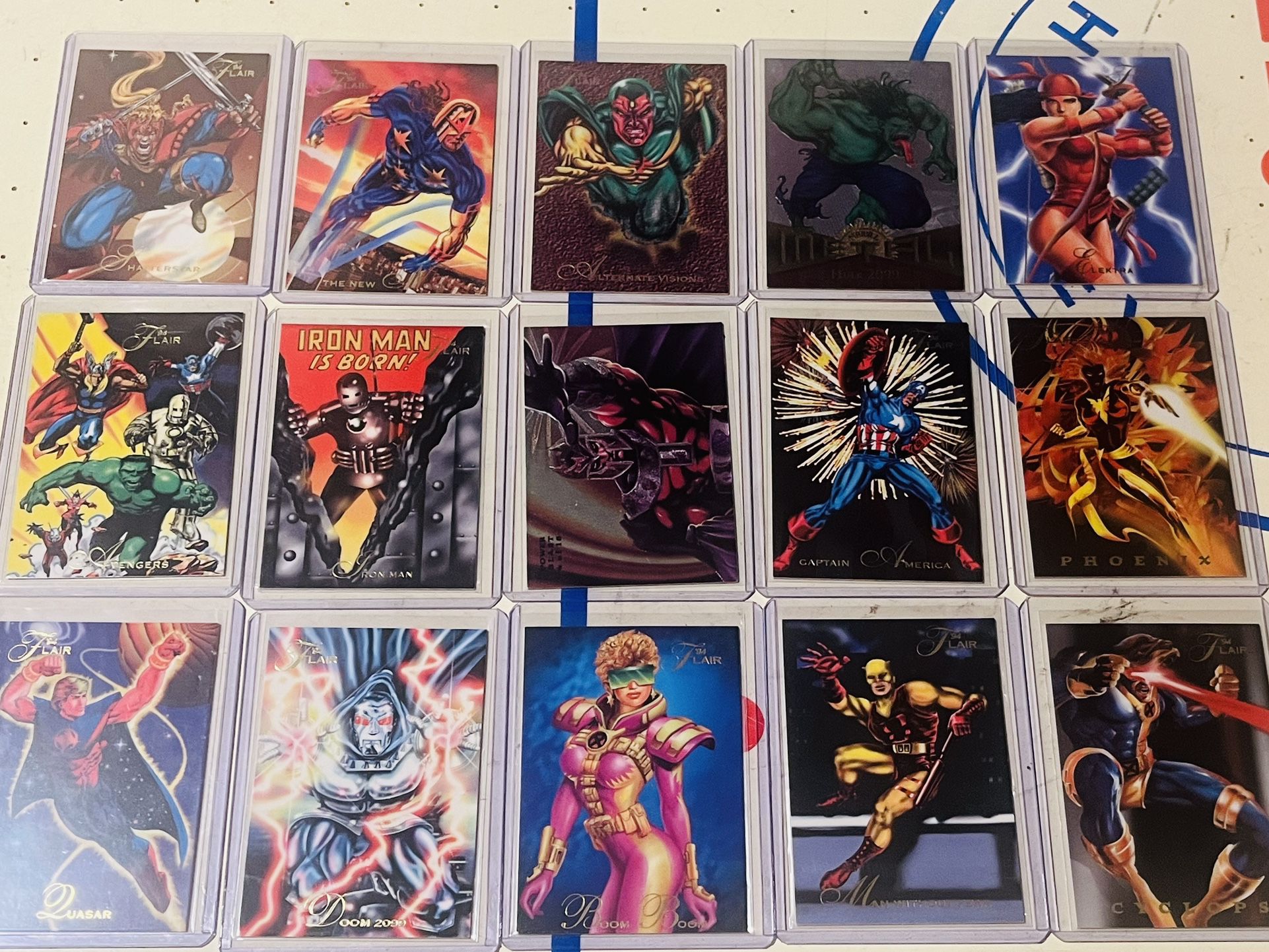 Vintage 90’s  Marvel Trading Cards