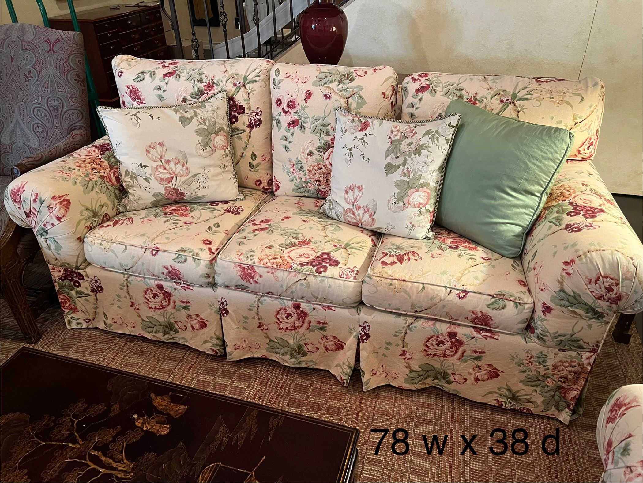 Beautiful Floral Print Sofa