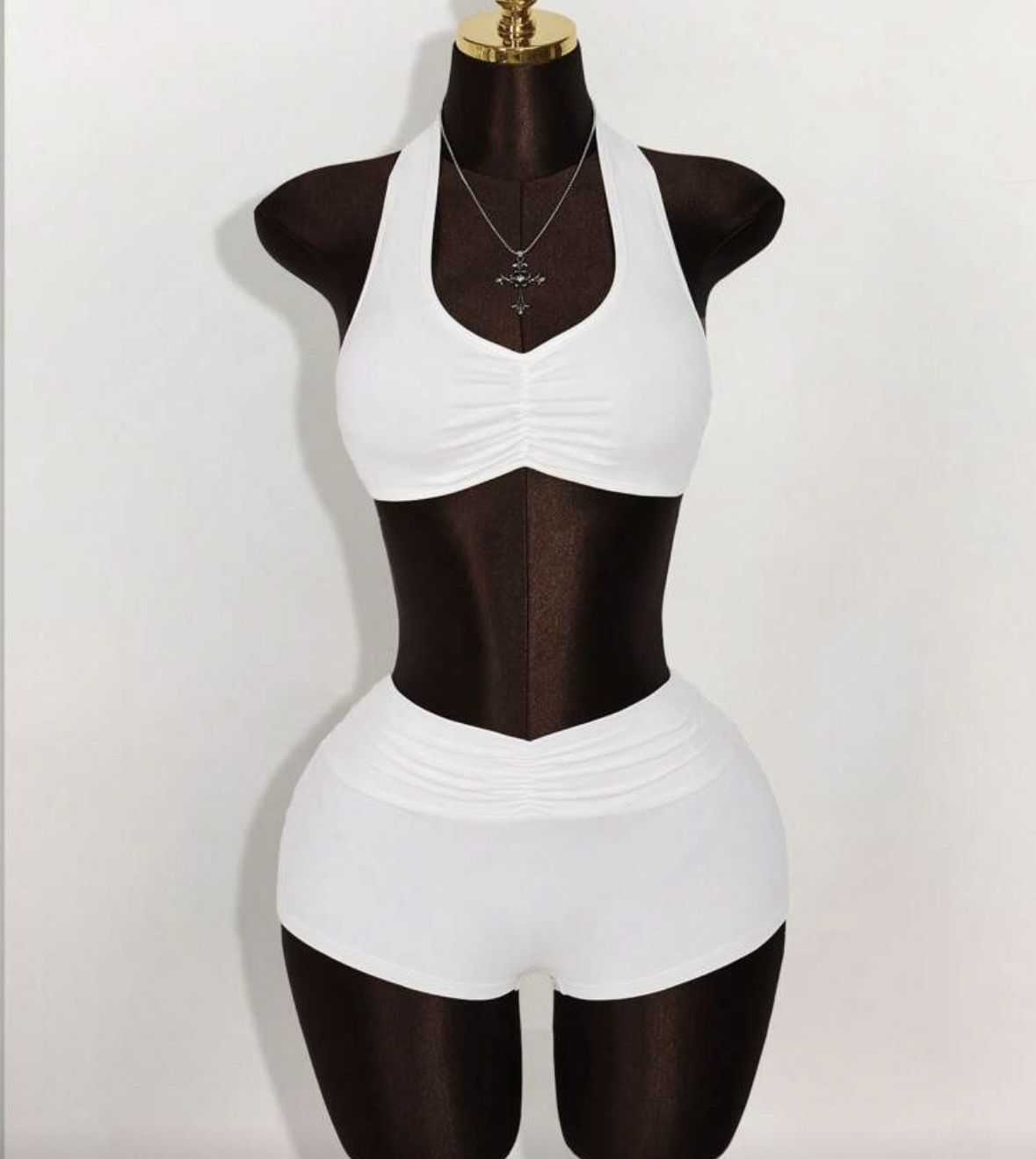 Cropped Tank And Shorts Set 