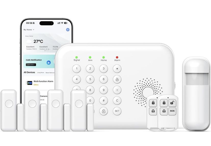 Hapippofa Wireless Home Security System with APP Alert, Smart 4G/WiFi (Clarksville MT)