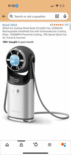 Brand New SEIGA Portable Cooling Fan