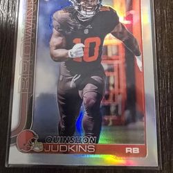 2025 Topps Chrome Football Quinshon Judkins Rookie Refractor RC #325 BROWNS