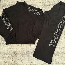 BALENCIAGA Black truck Jacket and pants whole set 
