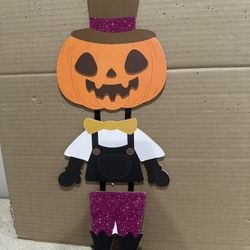 Halloween Wooden Sign Jack O Lantern