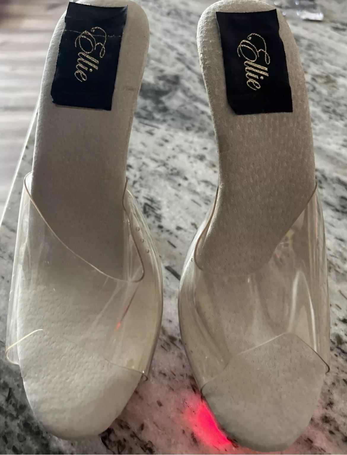 Open Toe Clear Heels