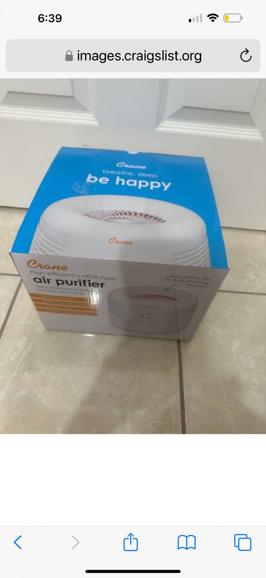 Crane HEPA Air Purifier, Air Purifiers for Home