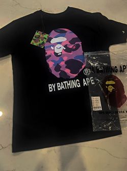 BAPE Color Camo By Bathing Ape Tee (FW22) Black Purple
