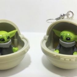 Mandalorian, Baby Yoda Earrings Set