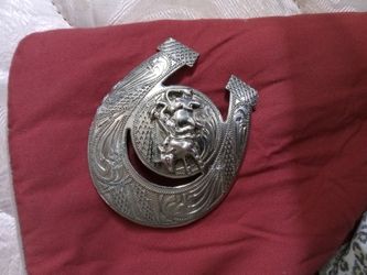 ALSA Rodeo vintage Cowboy Rider Belt Buckle.