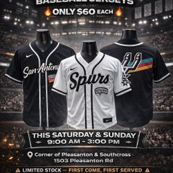 Spurs Baseball Style Jerseys