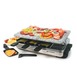 Swissmar 8 person racelette grill with granite stone