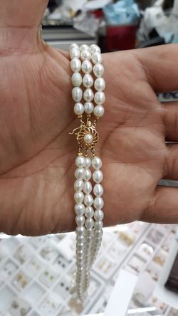 14k gold real preal necklace 18 inch long
