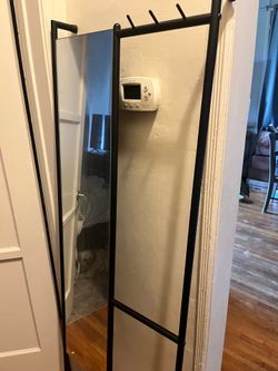 Mirror and coat rack