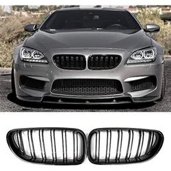 Glossy Black Front Kidney Grille For Bmw F06 F12 F13 640i 650i M6 2012-2016 6 series
