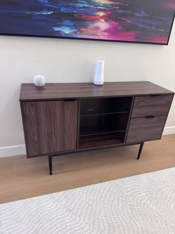 Slattery 52" Wide  Buffet Table (Dark Walnut)