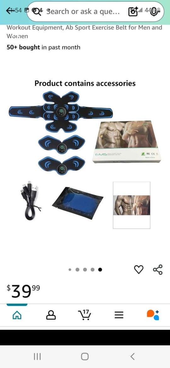 ABS Stimulator, Abdominal Toning Belt Trainer, Abs Workout Equipment, Ab Sport Exercise Belt