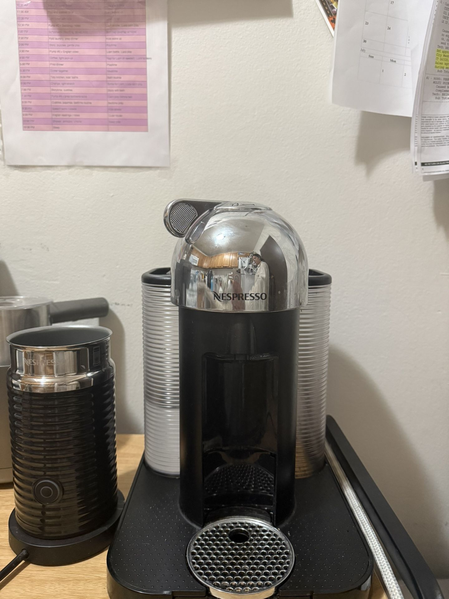 Nespresso machine with Aeroccino Frother